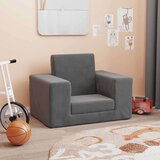  Dječji kauč na razvlačenje antracit mekani plišani | shoptok.hr