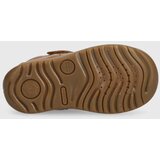 Geox Otroški usnjeni sandali rjava barva | Shoptok.si