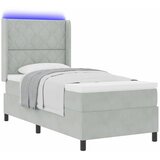  Krevet s opruga kutije Svijetlo siva 90 x 190 cm Baršun | shoptok.hr