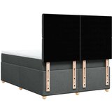 vidaXL Okvir kreveta s oprugama i madrac svjetlosivi 160x200cm tkanina | shoptok.hr
