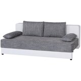 P & B ZOFA S POSTELJNO FUNKCIJO, siva, bela tekstil, leseni material | Shoptok.si