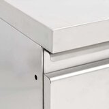 vidaXL Industrijska kuhinjska omarica z 2 predaloma 2 kosa | Shoptok.si