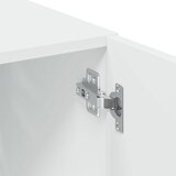  Visoka komoda bijela 80 x 42,5 x 249 cm od konstruiranog drva | shoptok.hr