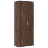 Maison Chic Visoka omara - Komoda - Predalnik rjavi hrast 70x42,5x185 cm inženirski les, (21722477)
