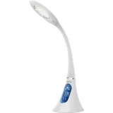 lampa, LED, stolna, sat, termometar - LA 6, Bijela