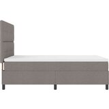  postelja s box springom z vzmetnico Taupe 140x190 cm iz tkanine, (22080847) | Shoptok.si