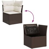  8-delni vrtni kavč set z blazinami Rjava Poli ratan, (22093700) | Shoptok.si