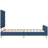  Krevetna konstrukcija s uzglavljem Plava 120 x 200 cm tkanina | shoptok.hr
