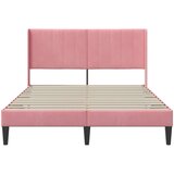  Krevetna konstrukcija Ružičasta 140 x 190 cm Baršun | shoptok.hr