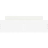  posteljni okvir z vzglavjem in vznožjem bel 160x200 cm, (20903263) | Shoptok.si