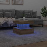  Stolić za kavu s LED svjetlima boja hrasta artisan 50x50x40 cm | shoptok.hr