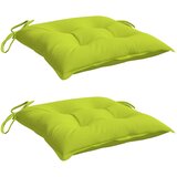  Jastuci za stolice 2 kom jarkozeleni 40x40x7 cm tkanina Oxford | Eponuda.com