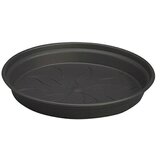 ELHO green Basics Podložak za teglu za cvijeće (Vanjska dimenzija (ø x V): 22 x 3 cm, Plastika, Crne boje) Cijene
