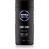 Nivea Men Deep Clean Body, Face & Hair gel za prhanje za telo, obraz in lase 250 ml za moške