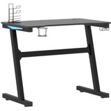 vidaXL Igraći stol LED s nogama u oblika slova Z crni 90 x 60 x 75 cm | shoptok.hr