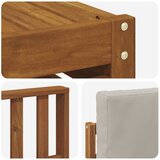  Set vanjskih sofa 5 kom. Prirodna i svijetlo siva Poliester | shoptok.hr