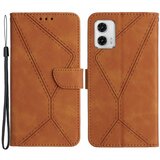 INORCO HT05 za Motorola Moto G73 5G denarnica stojalo PU usnjena torbica z vtisnjeno črto telefonski ovitek, (22036927) Cene