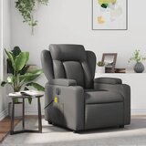 vidaXL masažni naslanjač sivo umetno usnje | Shoptok.si