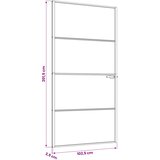  Unutarnja vrata 102,5 x 201,5 cm Kaljeno Staklo i Aluminij Slike