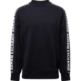 Armani Exchange Sweater majica mornarsko plava / bijela