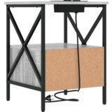  Noćni ormar s ladicama Sivi hrast sonoma 41.5 x 40.5 x 55 cm | shoptok.hr