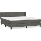 The Living Store Box spring postelja z vzmetnico temno siva 180x200 cm žamet - Box Spring Postelja, (21492130) | Shoptok.si