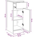  Kupaonski ormar Staro drvo 35 x 36,5 x 85 cm Konstruirano drvo | shoptok.hr
