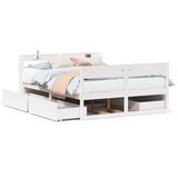 Furnova Posteljni okvir brez vzmetnice bel 120x200 cm trdna borovina, (21938456) | Shoptok.si