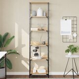 vidaXL Knjižna polica sonoma hrast 50x33x188,5 cm inženirski les | Shoptok.si
