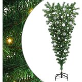 vidaXL Umetno obrnjen božični drevesec s setom kroglic Zelena 150 cm | Shoptok.si