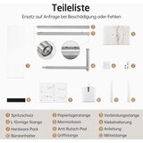 KES stoječe držalo za WC papir s ščetko in marmorno bazo | Shoptok.si