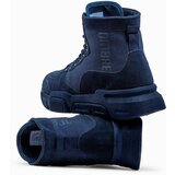 Ombre Men's ankle sneaker boots with sculpted sole - navy blue | Shoptok.si