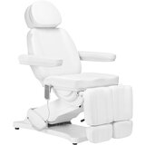 Shumee Električni kozmetični stol SILLON CLASSIC z 2 pedi motorjema, bel, (21388767) Cene