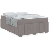  Konstrukcija postelje z vzmetnico Taupe 140 x 200 cm blago | Shoptok.si