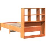 vidaXL Krevet s regalom za knjige bez madraca 90 x 190 cm od borovine | shoptok.hr