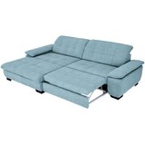 CARRYHOME KOTNA SEDEŽNA GARNITURA, tkanina svetlo modra | Shoptok.si