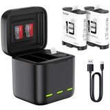 Telesin TRIKANALNI POLNILEC ZA GOPRO HERO 13 ČRN, (5000305995) | Shoptok.si