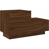  Noćni ormarić s LED svjetlima boja smeđeg hrasta 70x36x40,5 cm | Eponuda.ba