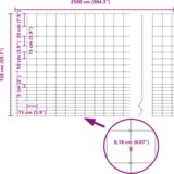 vidaXL poljska ograja 1.6x25 m galvanizirano jeklo | Shoptok.si