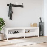  Klop za predsobo bela 160x28x45 cm trdna borovina | Shoptok.si