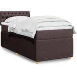 Krevet s oprugama i madracem tamnosmeđi 80x200 cm od tkanine | shoptok.hr