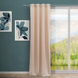 Casa Selección Bež zavesa iz rebrastega žameta 140x260 cm Merely – | Shoptok.si