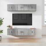 vidaXL 6-dijelni set TV ormarića sivog sonome konstruirano drvo | shoptok.hr