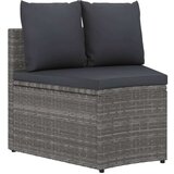  4-dijelni set vrtnih sofa od poliratana s jastucima sivi | shoptok.hr