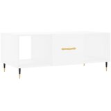 Maison Chic Klubska mizica - kavna mizica - Nizka mizica bela 102x50x40 cm inženirski les, (21753832) Cene