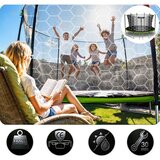  Vrtni trampolin Neo-Sport 15 ft / 465 cm s unutarnjom zaštitnom mrežom i ljestvama | shoptok.hr