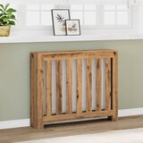 vidaXL Pokrov za radiator hrast 104x20x82 cm inženirski les u