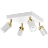  Stropno spot svetlo RENO 4xGU10/8W/230V bela/zlatna | Eponuda.com