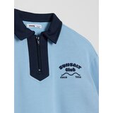 Sinsay Polo bluza od French Terry materijala s vezom i patentnim zatvaračem | shoptok.hr