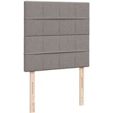 vidaXL Box spring postelja z vzmetnico taupe 90x200 cm blago | Shoptok.si